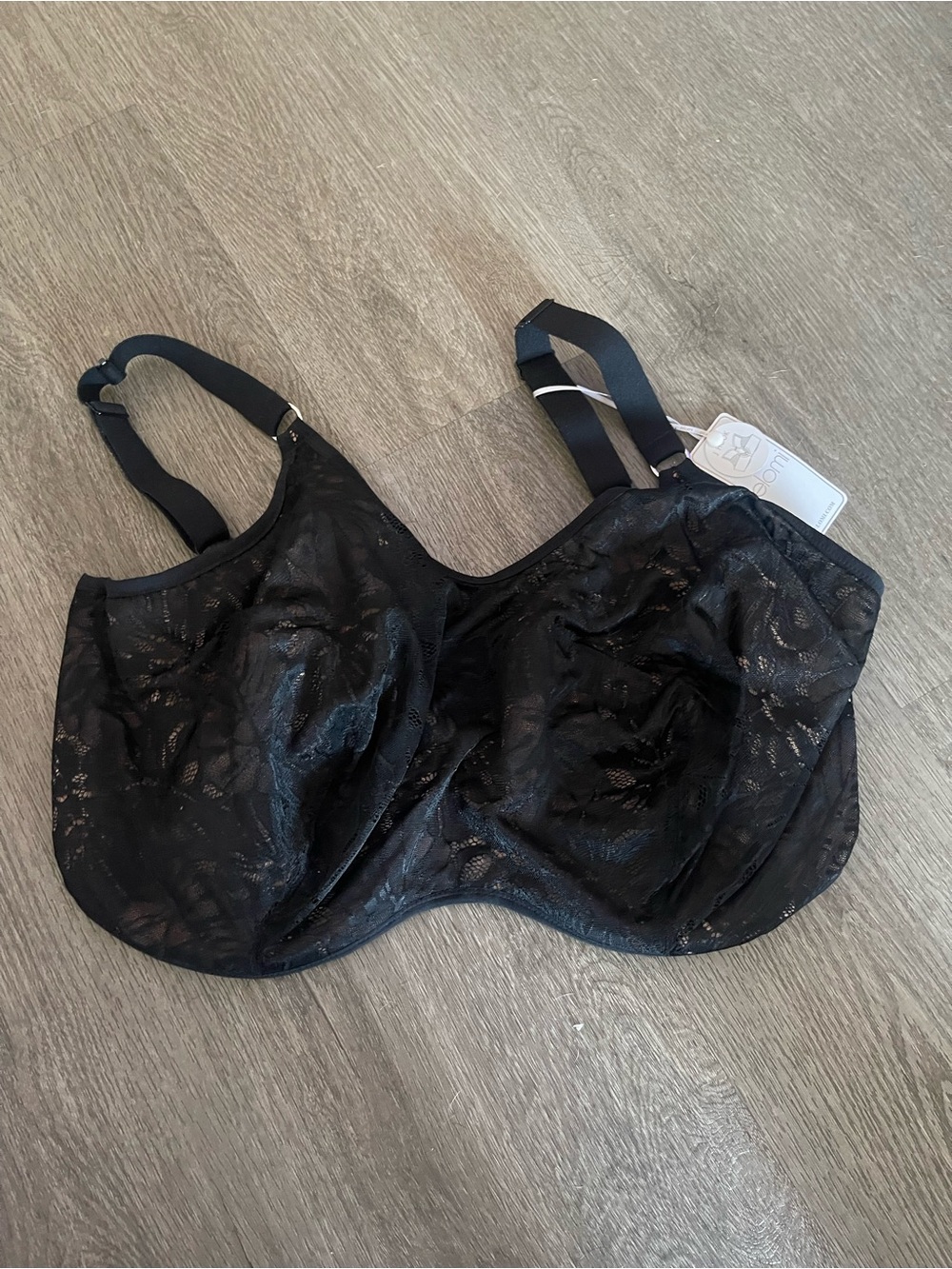 Elomi Black Lace Full Support Underwire Bra